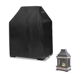 Outdoor Fireplace Cover, Heavy Duty 600D Waterproof Upright Patio Wood Burnin.... Fixed Price $51.97.