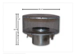 Superior Wood Burning Chimney Pipe Cap Round Top With Mesh Screen RT-8DM. Fixed Price $130.00.