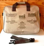 Safari Club Internatl Sci Canvas Travel Laptop Book Tote Bag W/strap--tan/brown. Fixed Price $9.99.