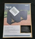 Style Selections 8-FT Log Rack Cover Black. Fixed Price $39.78.