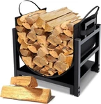 Mofeez Firewood Rack Log Holder Indoor With Carrier, Powder-coated Steel Ma. Fixed Price $71.48.