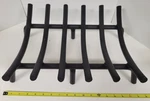 17" Cast Iron Fireplace Grate Indoor/outdoor Firewood Rack. Fixed Price $35.00.