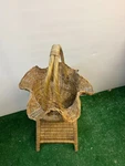 Vintage Wicker Basket Holder - Decorative Table Planter With Antique Boho Finish. Fixed Price $84.36.