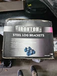 Ironton Steel Firewood Log Brackets, Pair, Fits 2 X 4S. Fixed Price $37.49.