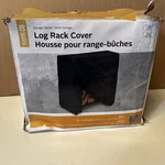 Classic Accessories 4 Ft. Black Firewood/log Rack Cover - Small Open Box. Fixed Price $29.00.