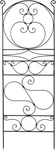 Achla FT-27 Designs Ferro Firenze Wrought Iron Garden Trellis, 66", Roman Bronze. Fixed Price $134.99.