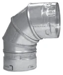 Metal-fab 4M90 Double Wall Elbow 4" Aluminum/galv Steel Hub X Spigot. Fixed Price $89.89.