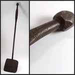 Antique 18TH/19TH Century Iron Fireplace Stove Peel, Beveled Polygonal Handle. Fixed Price $180.00.