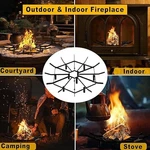Mooace Fireplace Grate, 24 Inch Heavy Duty Solid Steel Pit *new*. Fixed Price $15.00.