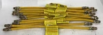 Lot Of (12) Duratrac Easyflex 24" Yellow Stainless Gas Connector 1/2" Mip. Fixed Price $84.99.