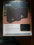 Style Selections 8-FT Log Rack Cover Black 3730327 Front Access Panels. Fixed Price $29.99.
