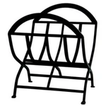Uniflame W-1038 Black Wrought Iron Log Rack. Fixed Price $110.98.