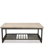 Bowery Hill Contemporary Coffee Table Alabaster Travertine. Fixed Price $527.99.