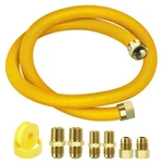 60" Flex Gas Line, Connector Kit, Stove/water Heater/dryer Line.... Fixed Price $37.93.