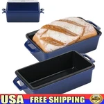Enameled Cast Iron Bread Loaf Pan Set 9X5 Durable Oven Safe Bakeware Tools New. Fixed Price $56.25.