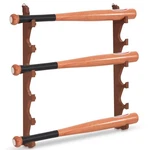 2 Pcs Baseball Bat Wall Mount Display Wood Rack With Holders Horizontal B.... Fixed Price $45.74.