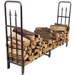 Sunnydaze Indoor/outdoor 6-FOOT Decorative Firewood Log Rack Scratch & Dent. Fixed Price $75.50.