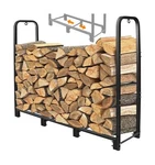 Connoo 4FT Firewood Rack Stand Heavy Duty Log Holder Fireplace .... Fixed Price $87.55.