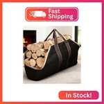 Amagabeli Large Canvas Log Tote Bag Firewood Carrier Heavy Duty Fireplace Ho. Fixed Price $23.77.