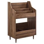 Crosley Furniture Liam 2-SHELF Mid-century Wood Storage Stand In Walnut. Fixed Price $244.00.