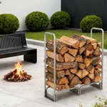 Steel Firewood Log Rack With 600D Waterproof Cover For Patio Fireplace. Fixed Price $66.78.