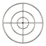 American Fire Glass Round Stainless Steel Pit Burner, Natural Gas, 30IN.. Fixed Price $215.99.