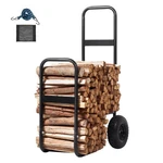 Firewood Log Cart, 250 Lbs Load Capacity, Outdoor And Indoor Rack Storage M. Fixed Price $68.09.