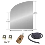 Jotul Wood Stove Left Side Glass Kit (9-1/2" X 11-9/16"): 128419-AMP. Fixed Price $119.95.