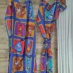 Vintage Disney Aladdin 2 Curtain Panels & 1 Strap Set 40X65 3/4 In, Fabric. Fixed Price $12.00.