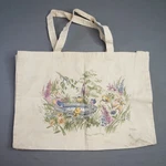 Vintage 1990S Canvas Tote Bag By Northern Reflections Bird Bath Cottagecore. Fixed Price $15.00.