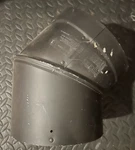 Duravent 6DVL-E45 Inch Double Wall Degree Elbow, Black. Fixed Price $45.00.