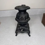 Vintage Blaze Miniature Cast Iron Potbelly Stove Toy Replica Black 8 Inch. Fixed Price $64.44.