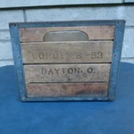 Borden's Dairy Wood Milk Crate Carrier 1953 Dayton Ohio Cumberland Case Co. Tenn. Fixed Price $100.00.