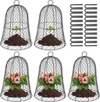 5 Pack Metal Garden Farm Chicken Wire Cloche Plant Protector Cover Strong. Fixed Price $72.68.