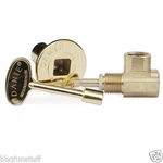 Dante Blue Flame Globe Restricted Gas Fireplace Brass Floor Valve Angled W/key. Fixed Price $22.99.