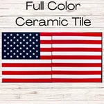 Magnetic Full Color Ceramic Tile Set For Harman P-series Stoves American Flag. Fixed Price $84.99.