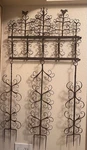 Antique French 18TH Hand Forged Wrought Iron Hearthside Cooking Tools Rack. Fixed Price $895.00.