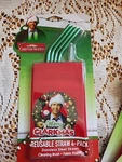 National Lampoon's Christmas Vacation Reusable Straws With Cleaning Brush & Bag. Fixed Price $11.22.