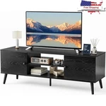 Wood Tv Stand W/ Soft Hinges Adjustable 3-LEVEL Shelf Cable Management & Storage. Fixed Price $149.84.