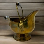 Pennsylvania House Made Brass Scuttle Bucket Delft Handle Lion Head Holland. Fixed Price $49.99.