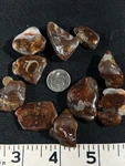 Fire Agate 288 Ct 10 In Lot Mexico, Semi Polished, Rare High Grade. Fixed Price $66.00.