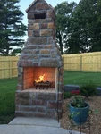 Heavy Duty Fireplace Grate - Solid Metal Log Holder With 1/2 Bars. Fixed Price $43.00.