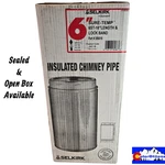 Selkirk Sure-temp 6ST-18 6"X18" Insulated Chimney Pipe Lock Band 206018 New &nob. Fixed Price $107.89.