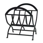 Uniflame Black Wrought Iron Log Rack W-1038. Fixed Price $129.99.