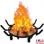 Fire Pit Grate 24 Inch Thick Steel Log Holder Curved Edge Design Airflow New. Fixed Price $79.01.
