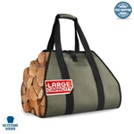 Heavy-duty Waxed Canvas Firewood Carrier Bag, Large Capacity With Padded Hand.... Fixed Price $35.67.