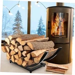 Curved Firewood Rack Holder: Inch Outdoor 30"-L. Fixed Price $57.03.