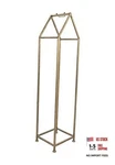 Creative Co-op Metal House-shaped Fire Wood Holder With Handle Finish Gold. Fixed Price $235.99.