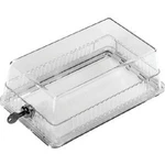 6-WHITE Rodgers Clear Cover/solid Baseplate 8-1/4 In. 5-3/8 Thermostat Guard. Fixed Price $161.89.
