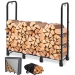 4FT Firewood Rack Outdoor With Cover, Heavy Duty Holder Log Carrier. Fixed Price $137.67.